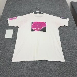Grant Thomas T Shirt Mens XXL White Cotton Brain Graphic Streetwear Casual
